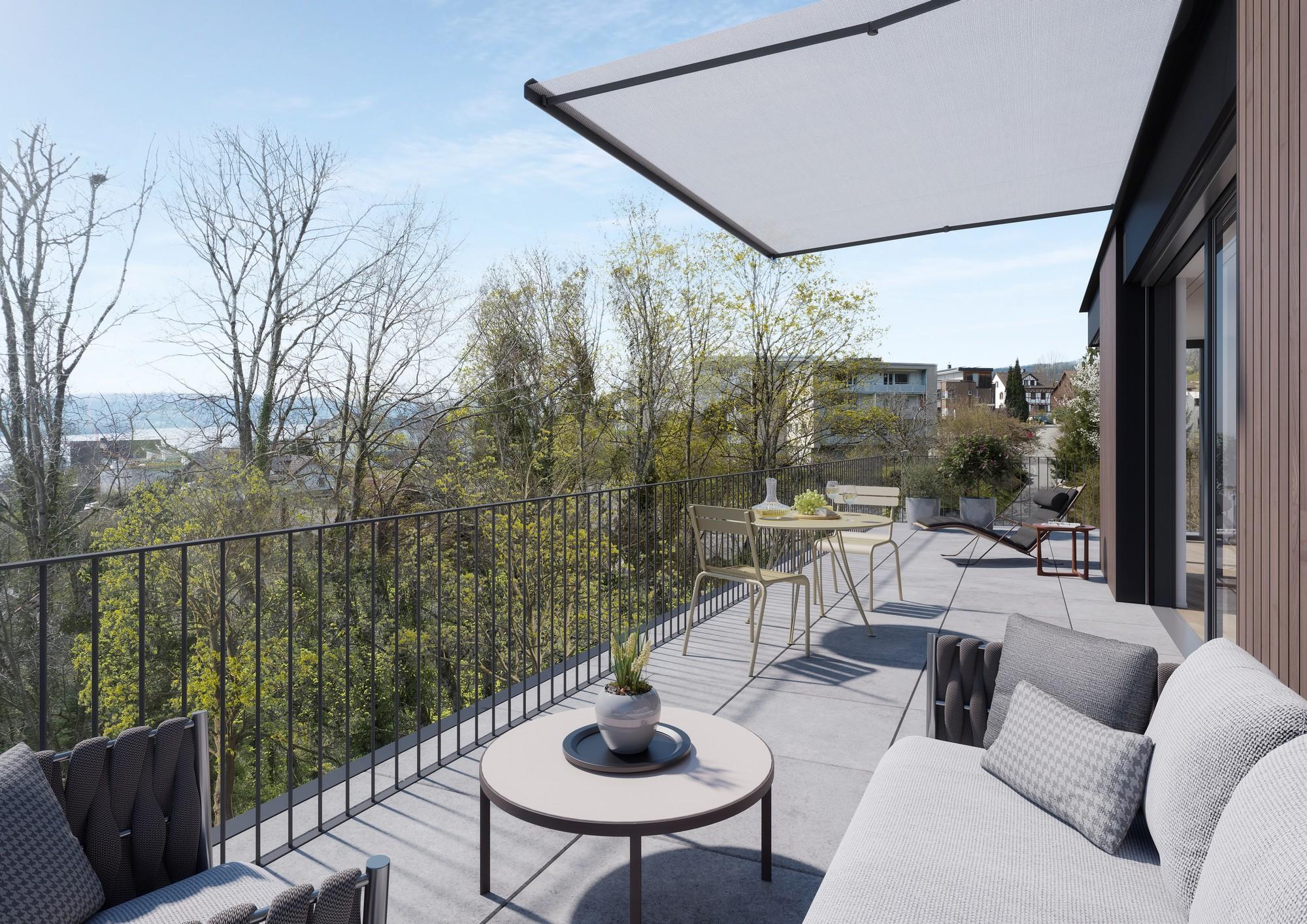Balkon mit Panoramablick