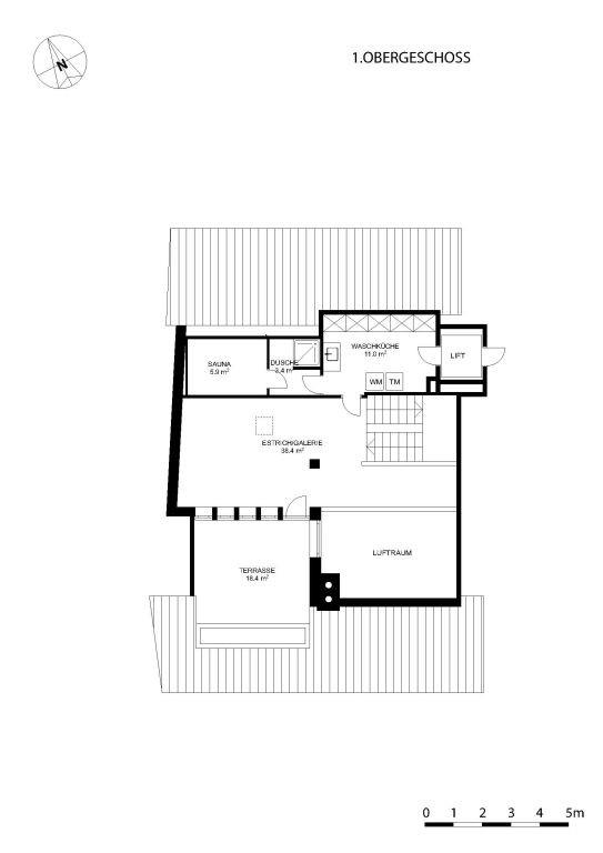 Grundriss des 1. Obergeschosses